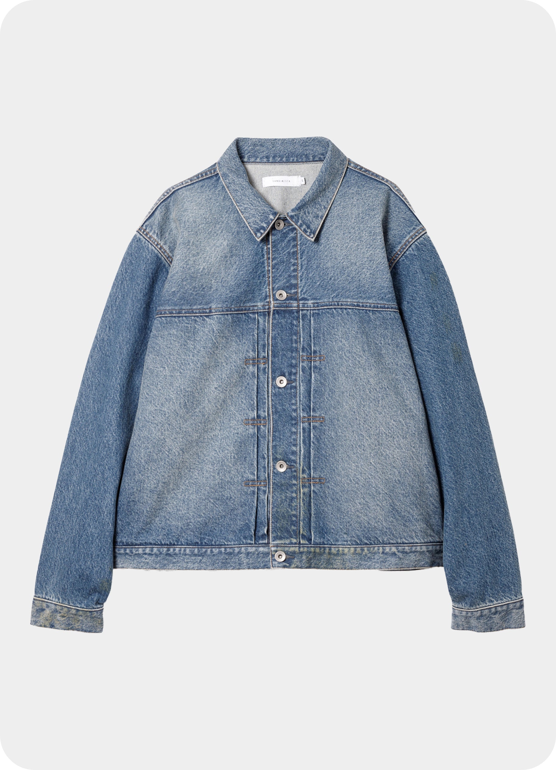 Sandinista / Damaged Denim Jacket - Easy Fit [DS-DDJSEF-02