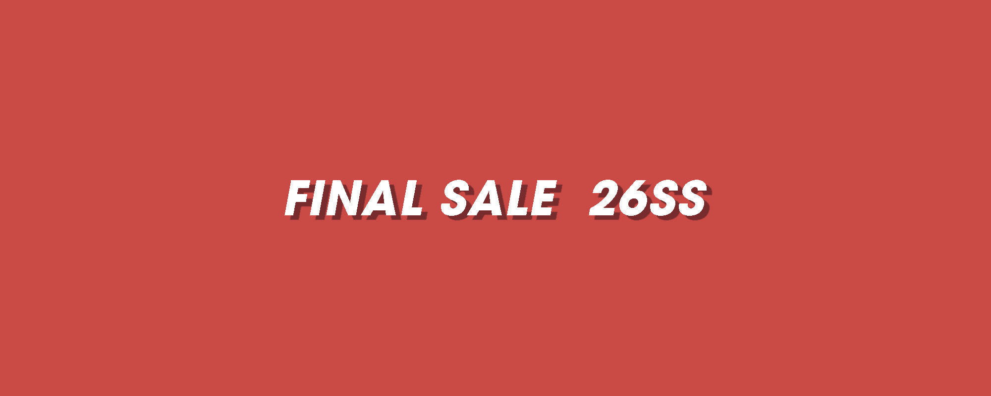 FINAL SALE 26SS