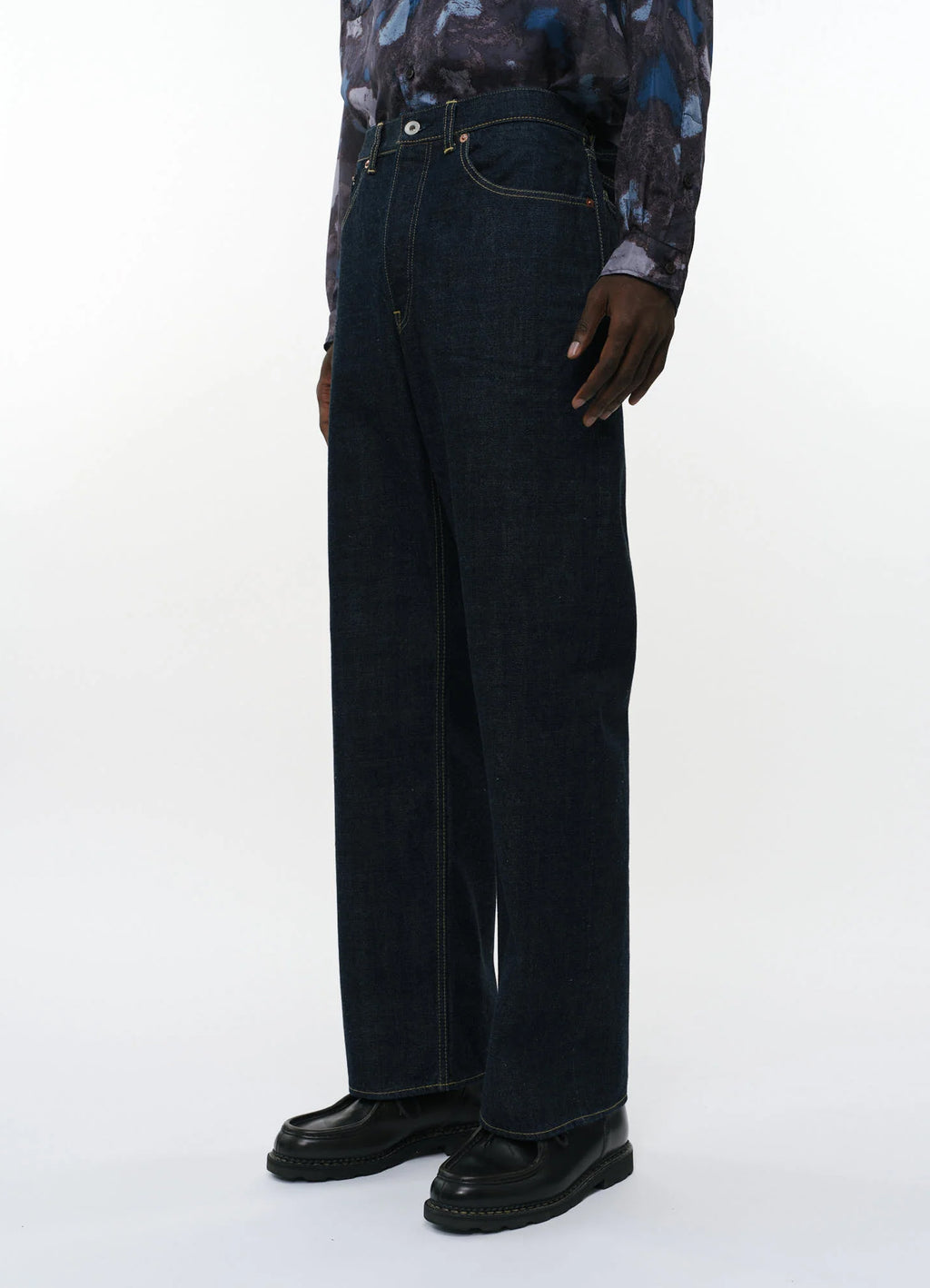 CLEAN CYLINDER FIT JEANS -ORGANIC COTTON 13.5oz SELVEDGE DENIM-[M26A10PT02C]