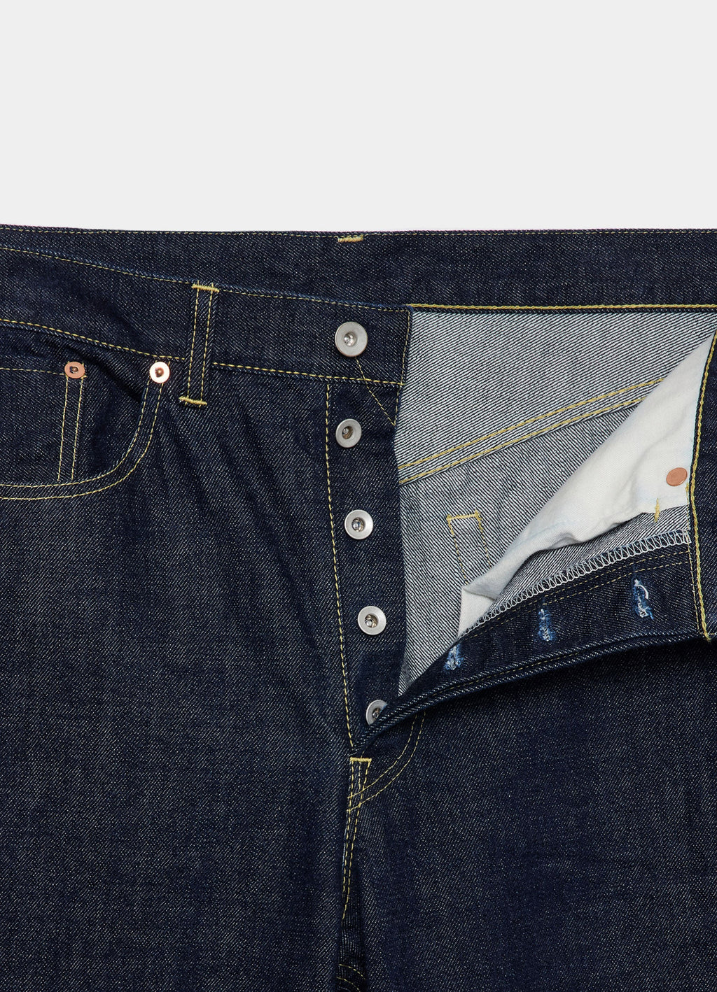 CLEAN CYLINDER FIT JEANS -ORGANIC COTTON 13.5oz SELVEDGE DENIM-[M26A10PT02C]