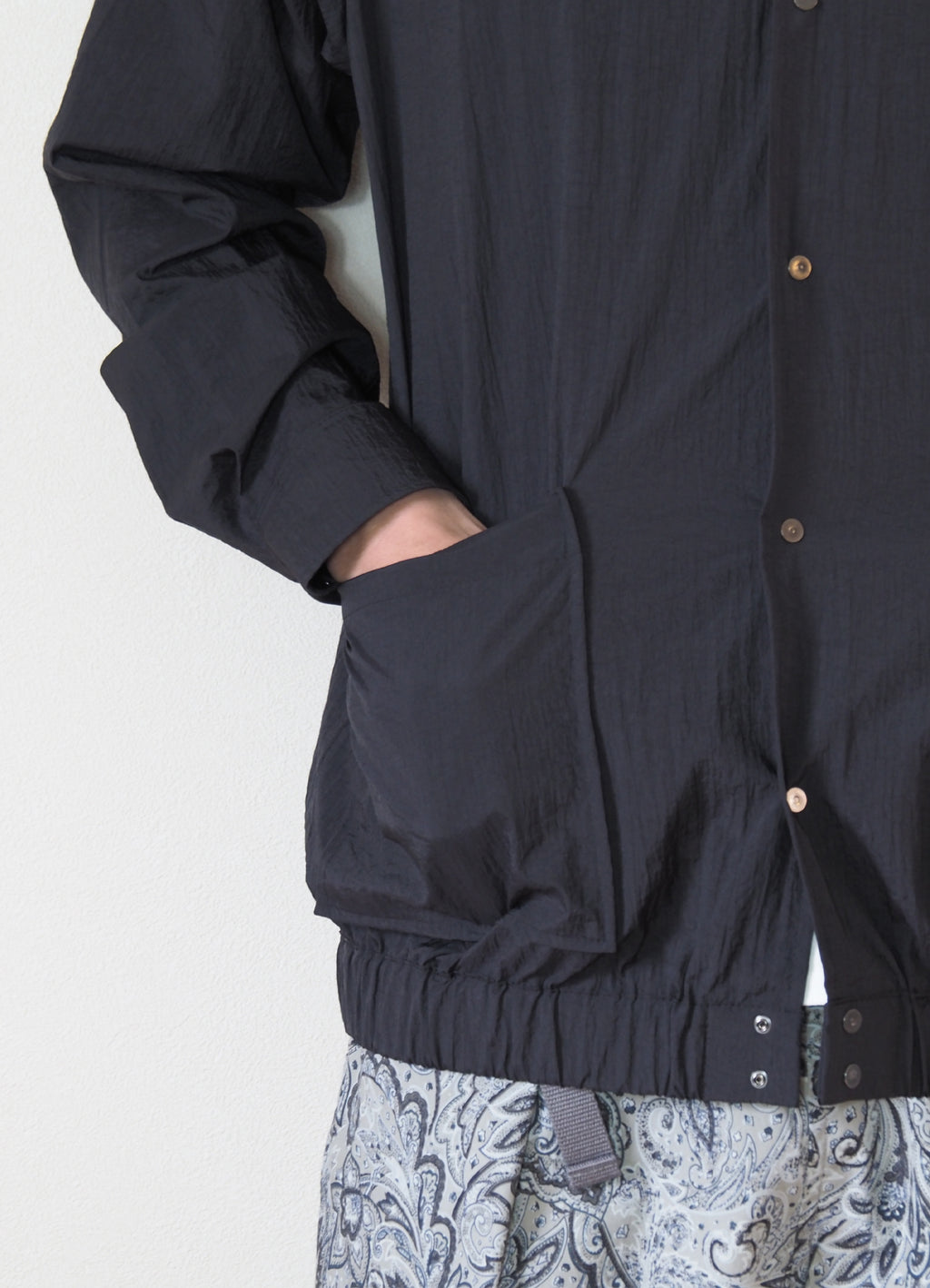 HENRIK L/S RIB SHIRTS "WASHER" [22FW-11082WS]<SALE>