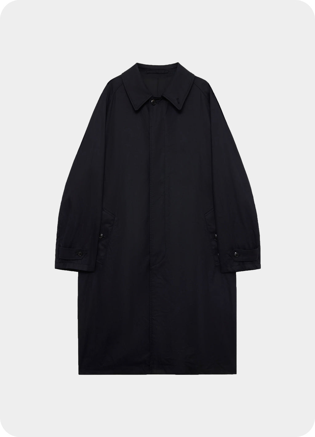 RAGLAN SLEEVE COAT -ORGANIC COTTON GABARDINE-[M26A07CO01C]
