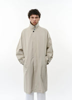 RAGLAN SLEEVE COAT -ORGANIC COTTON GABARDINE-[M26A07CO01C]