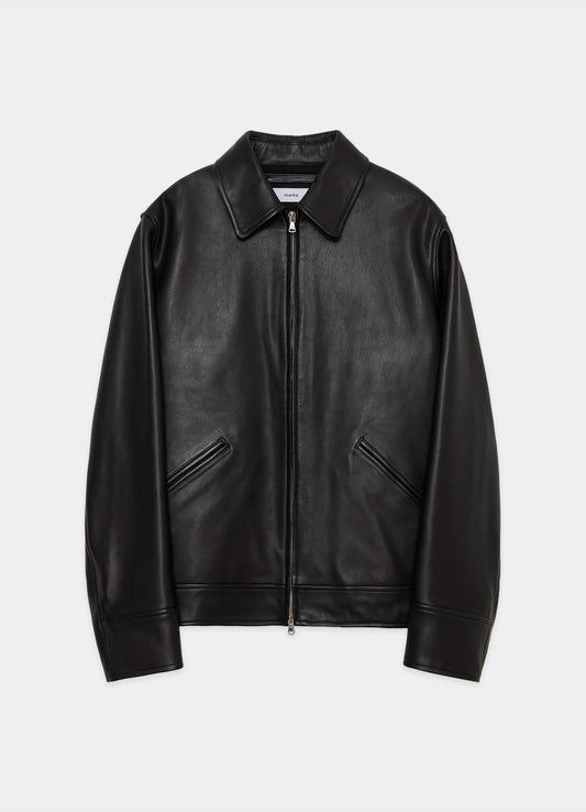 LEATHER RIDERS JACKET -LAMB LEATHER-[M24D09BL01C]