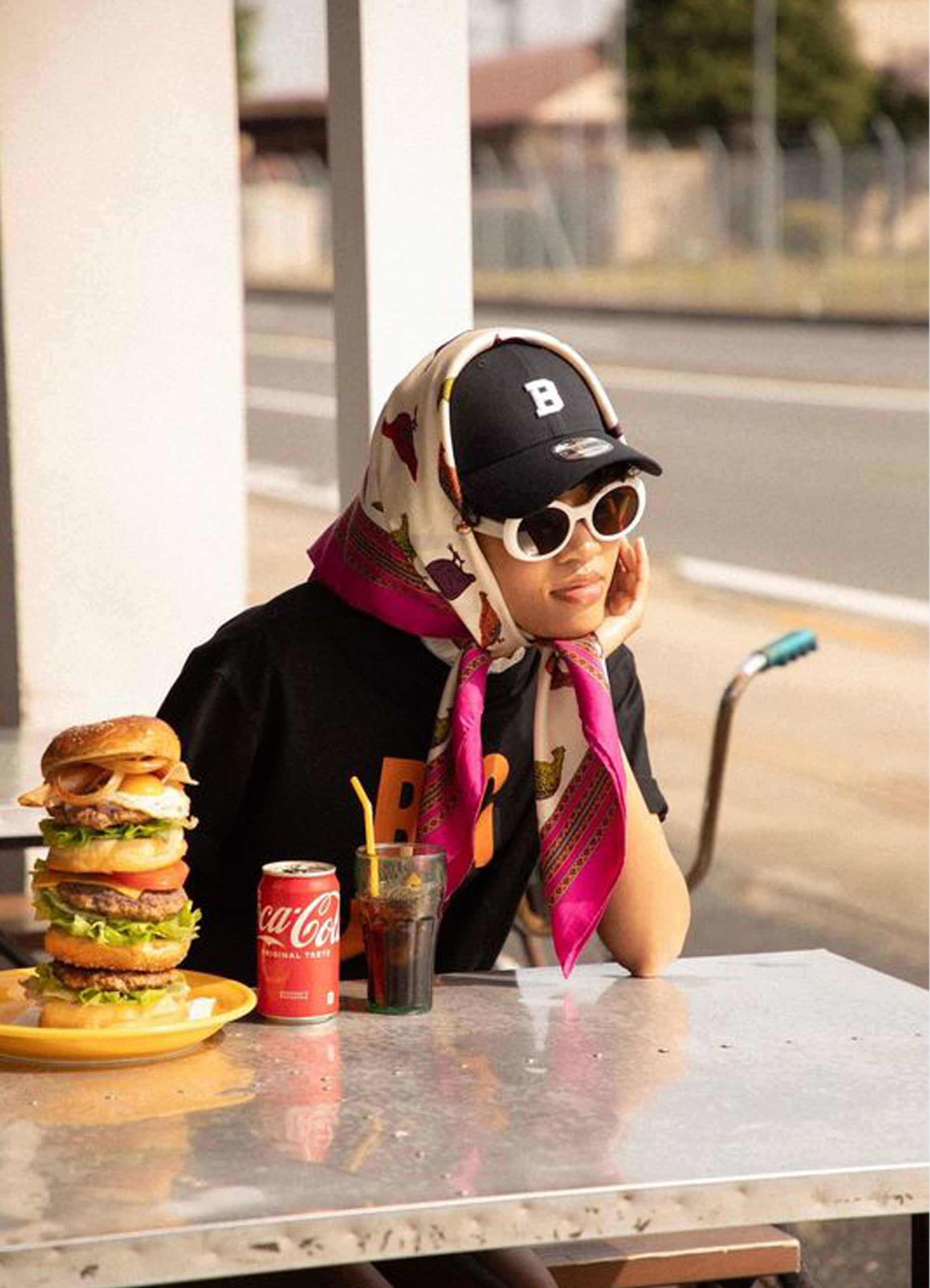 MARS マーズ ギャル　Y2K ブラックコスメ柄ホルターネックトップス marka(マーカ) / BALL PARK x NEW ERA 