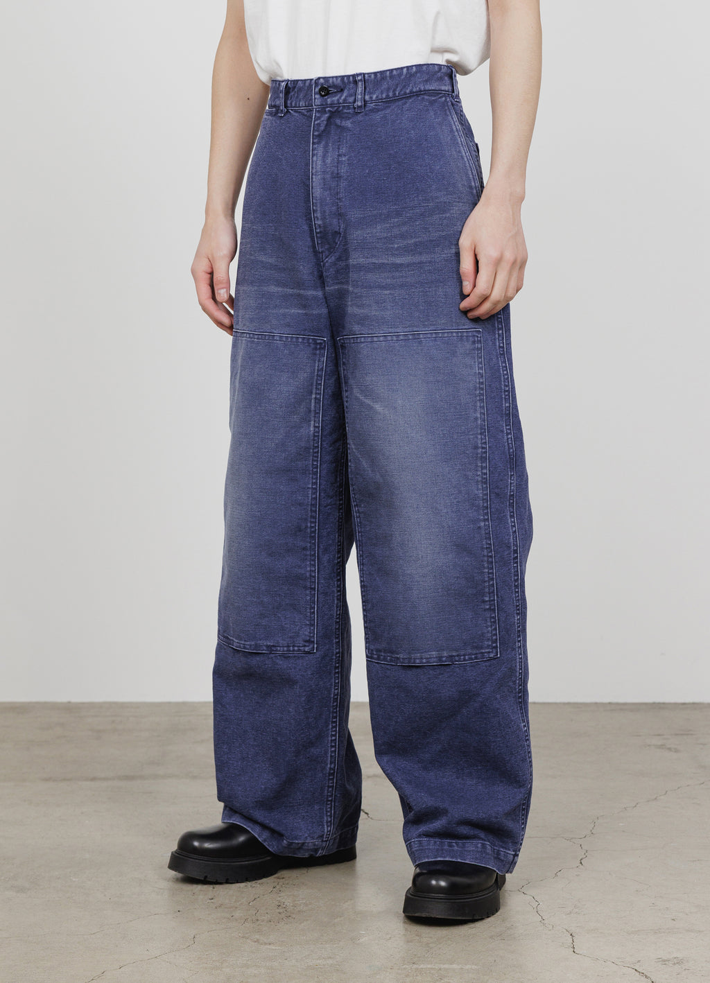 Double Knee Pants -Organic Cotton Duck- [M25C01PT01C]