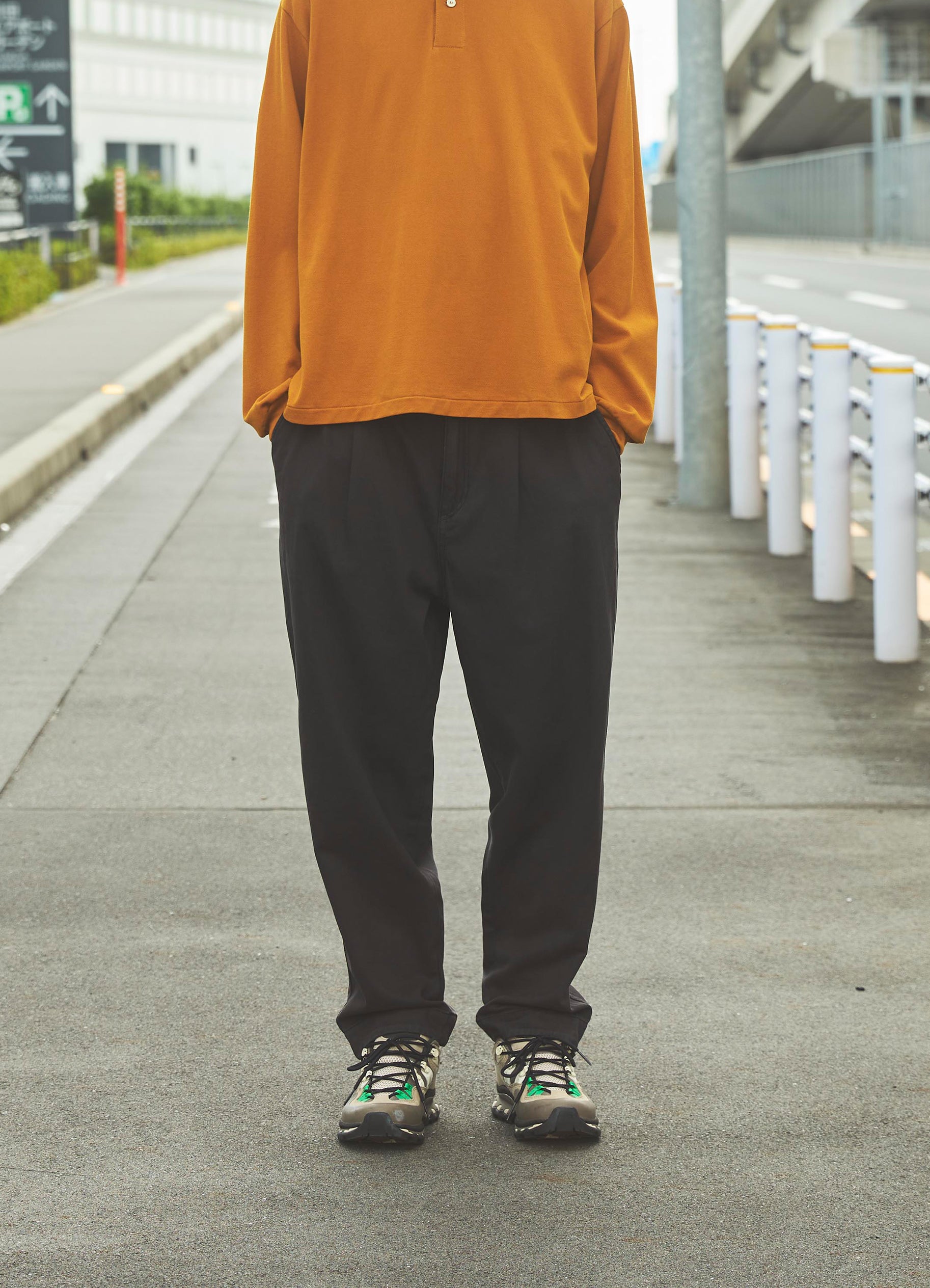 Sandinista / Vintage Chino Tuck Pants Overdyed [60425PS02-BT