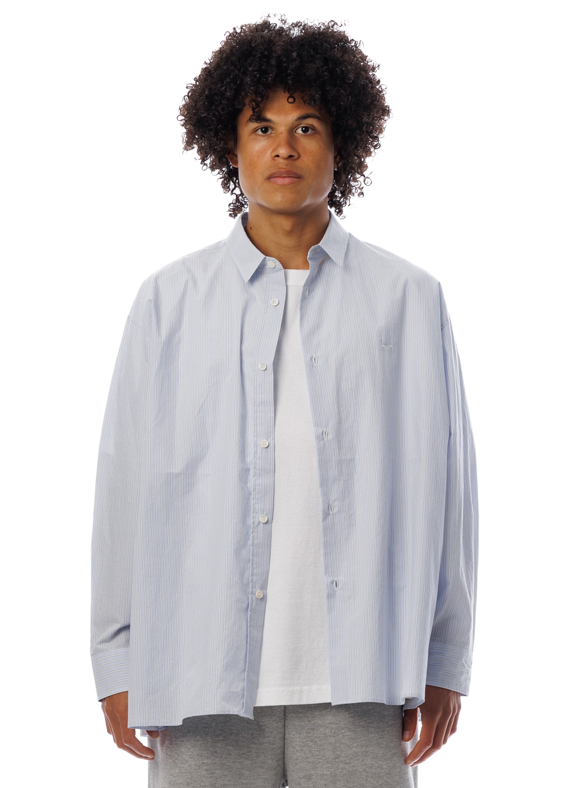 Gentle Resort Oversized Stripe Shirt