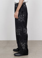 WIDE CYLINDER FIT EASY PANTS -CUPRO SILK LAWN-[M26B07PT01C]