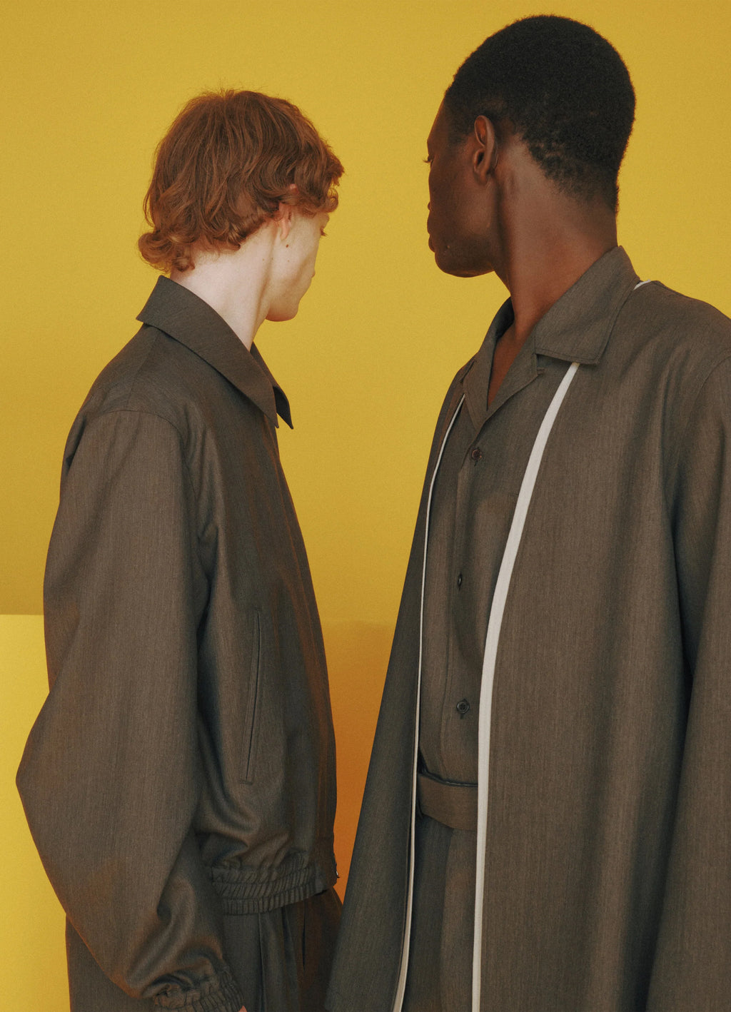 Minimalist Jacket -2/60 Wool Tropical Melange-[M26C01JK01C]