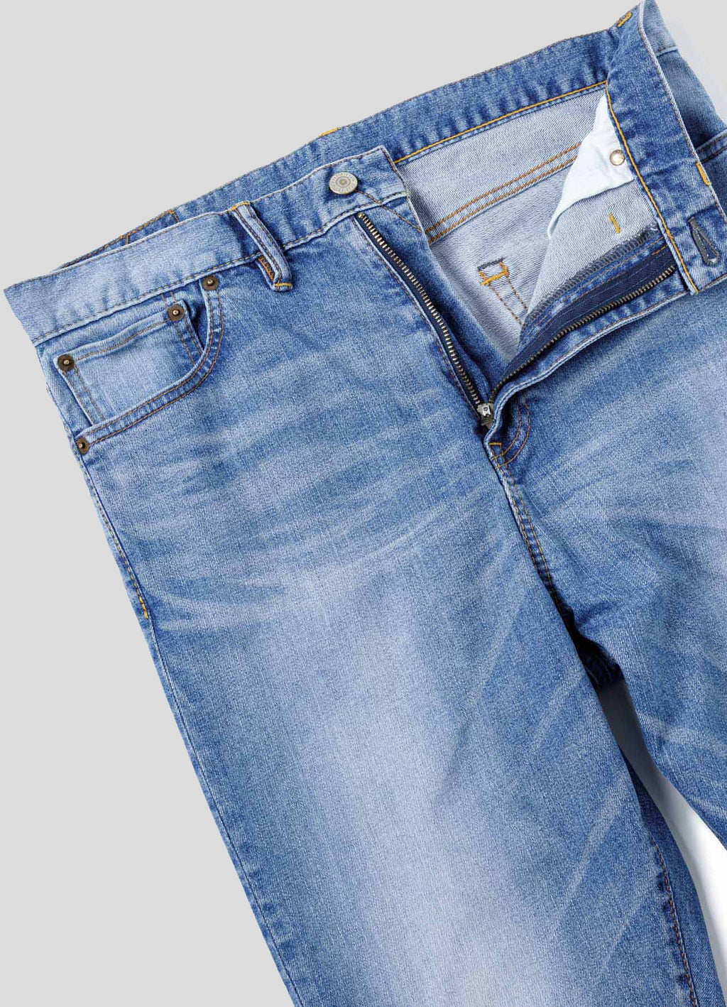 B.C. Stretch Dameged Denim Pants - Tapered[BC-DDPT01]
