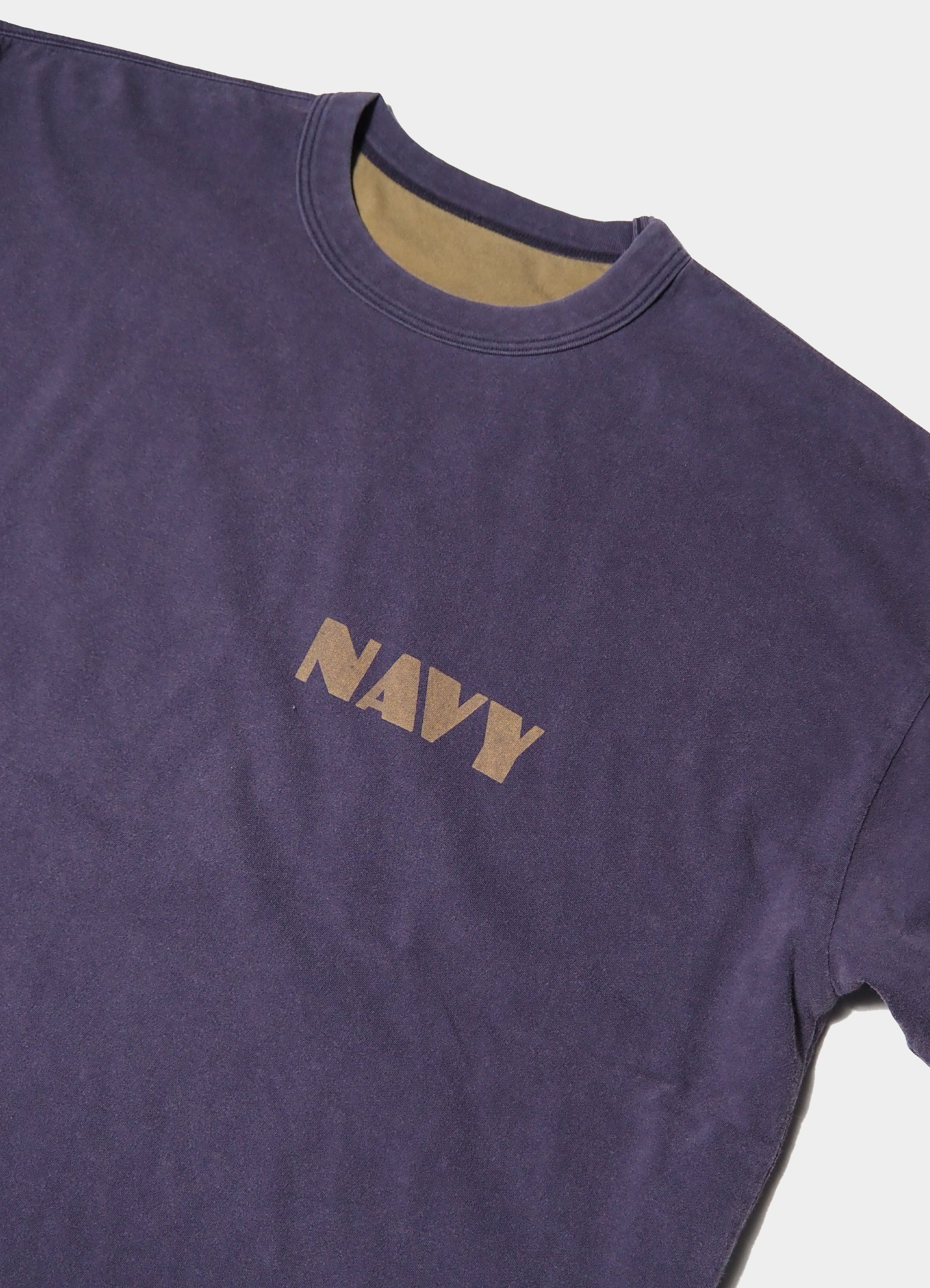 SP加工 40/-天竺 リバーシブルT(NAVY) <SALE>