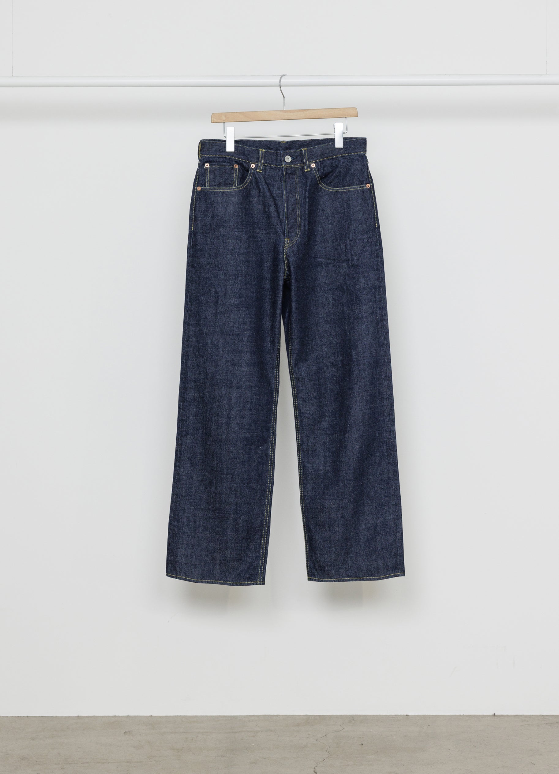 CLEAN CYLINDER FIT JEANS -ORGANIC COTTON 13.5oz SELVEDGE DENIM-[M26A10PT02C]