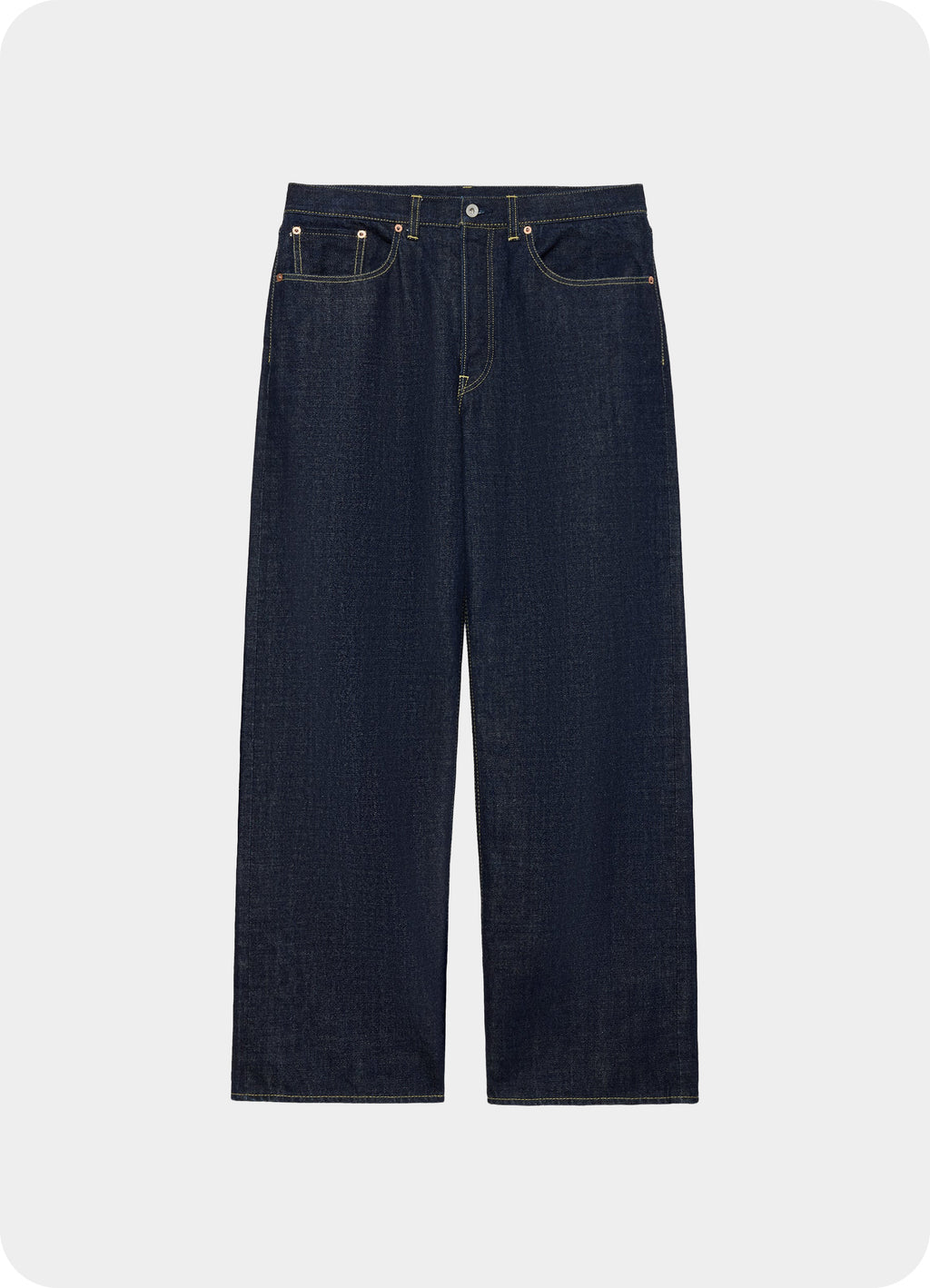 CYLINDER FIT JEANS -Organic Cotton 13.5oz Selvedge Denim-[M26C07PT01C]
