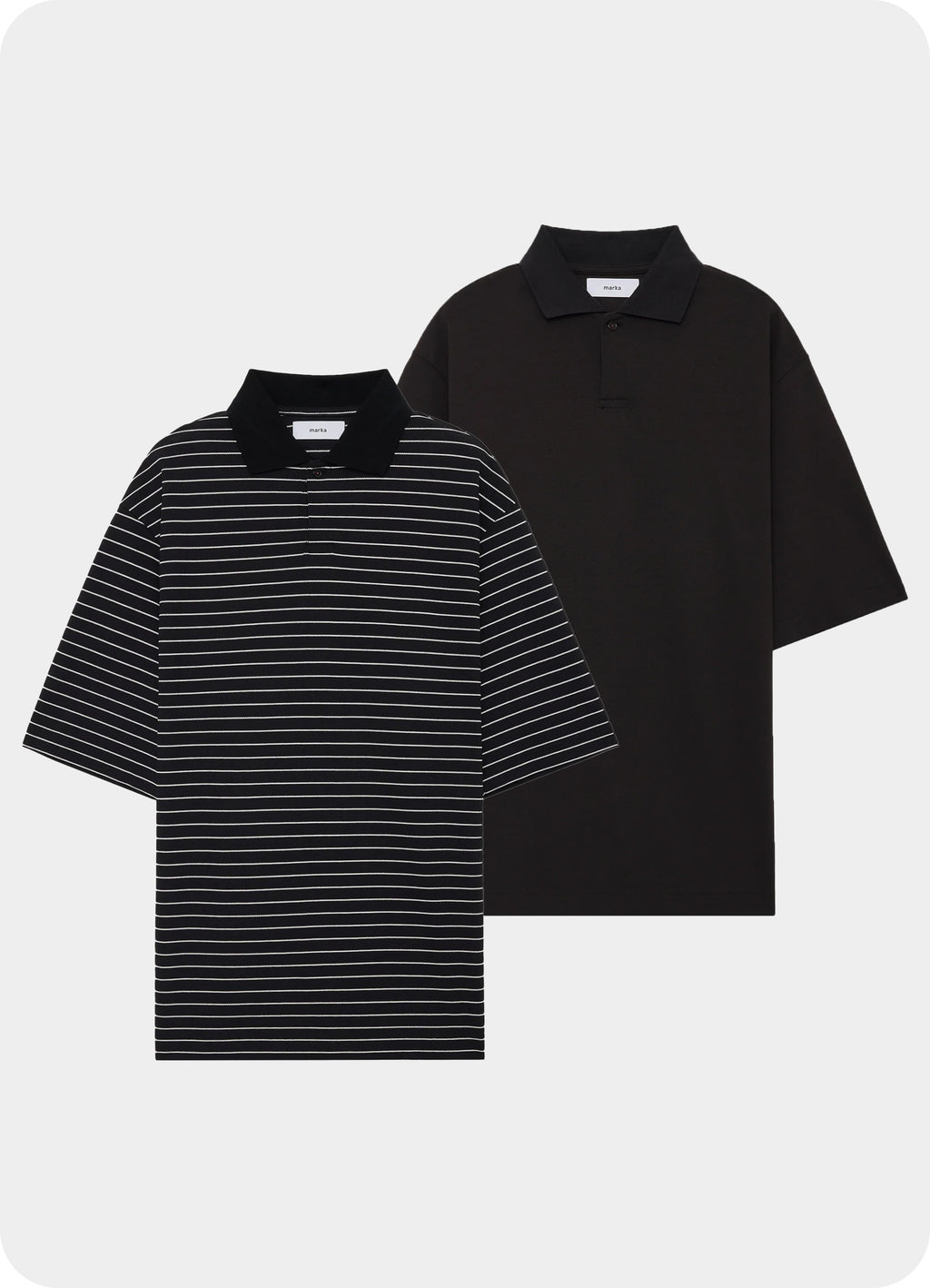 ONE BUTTON POLO S/S TEE -40//1 ORGANIC COTTON HIGH TWISTED PIQUE-[M25A15CS02B]