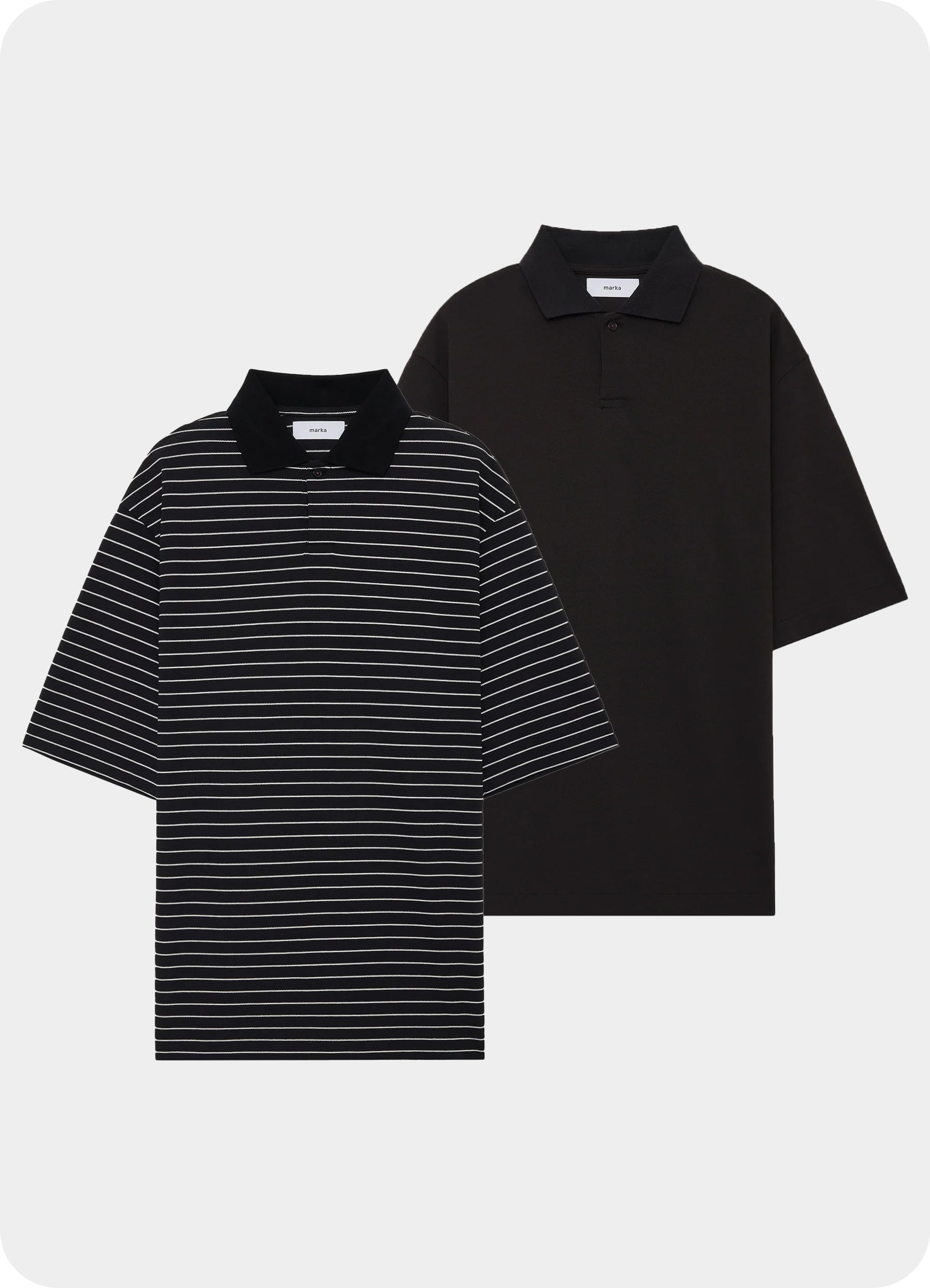 ONE BUTTON POLO S/S TEE -40//1 ORGANIC COTTON HIGH TWISTED PIQUE-