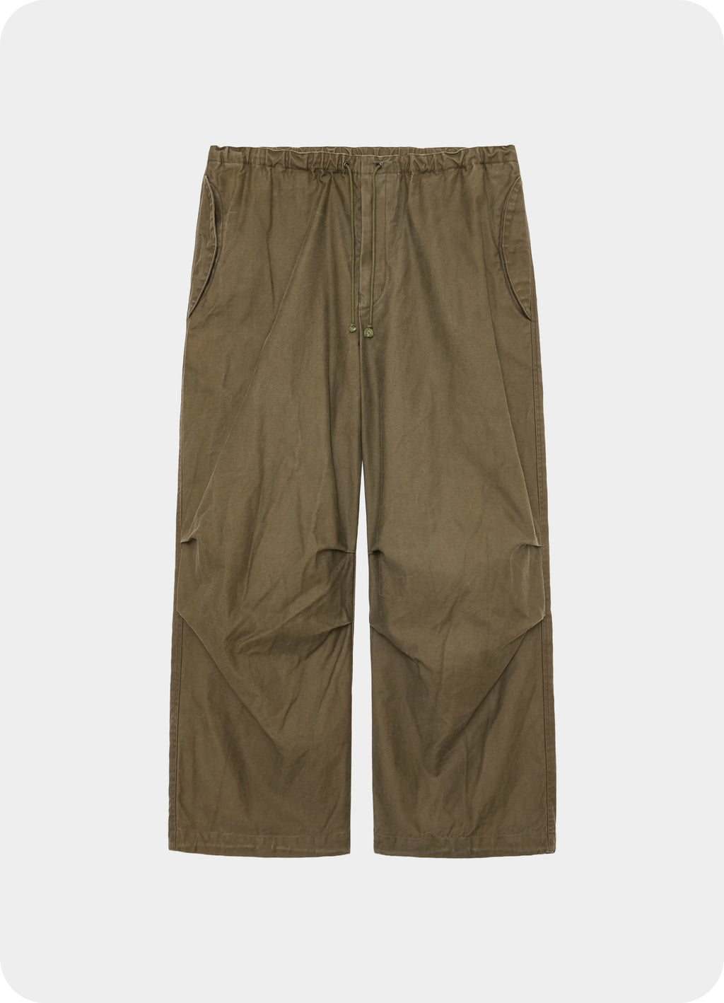 Wide Over Pants -Organic Cotton Back Satin-[M26B16PT01C]