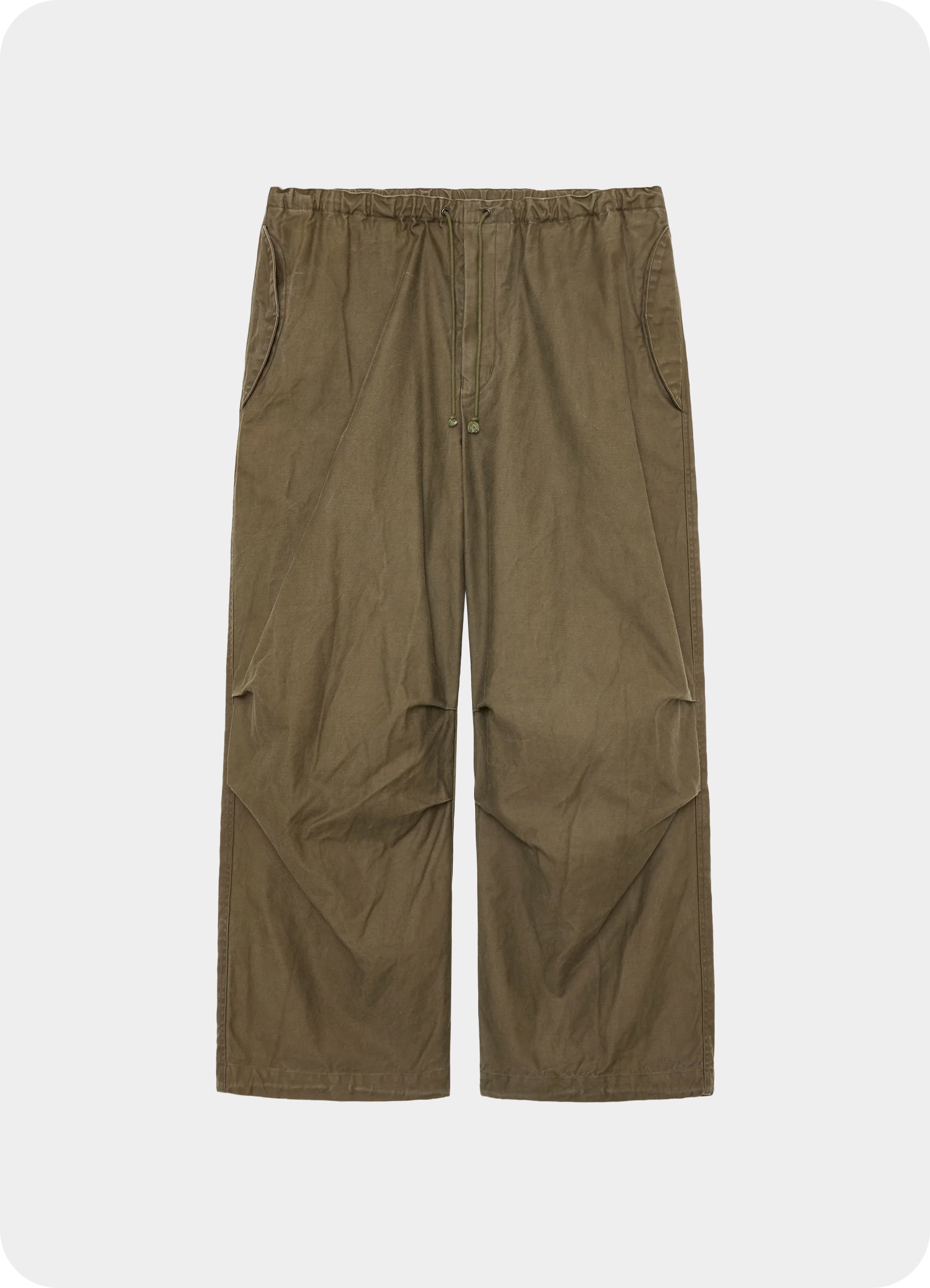 Wide Over Pants -Organic Cotton Back Satin-[M26B16PT01C]