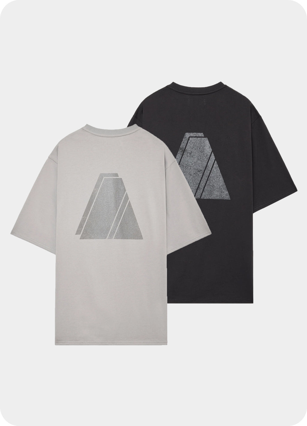 PRINT TEE ''LAYERED PYRAMID'' -40/2 ORGANIC COTTON KNIT-[M25A08CS03B]