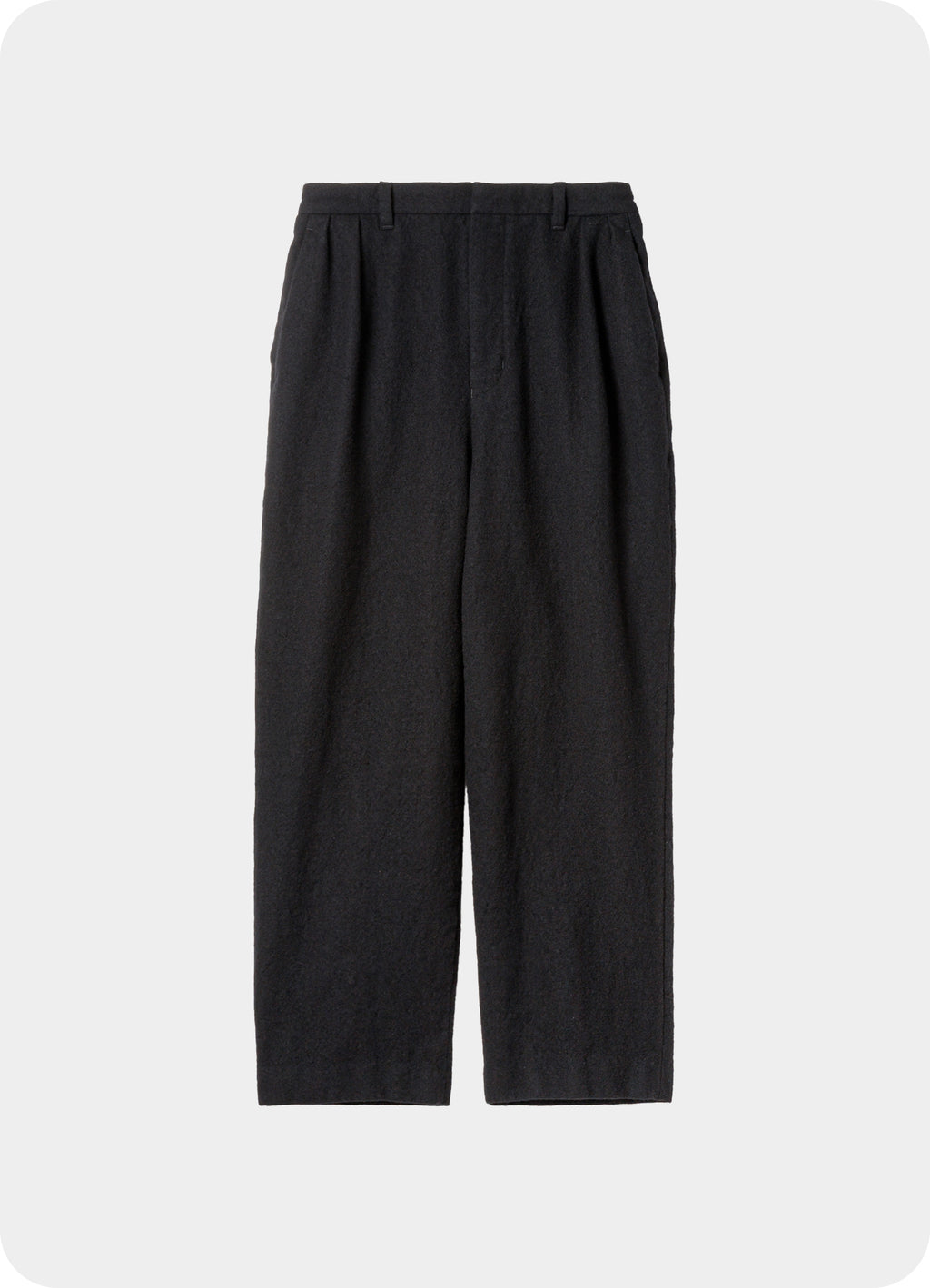 Wool Tuck Pants - Washed