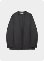 Minimalist Jacket -2/60 Wool Tropical Melange-[M26C01JK01C]