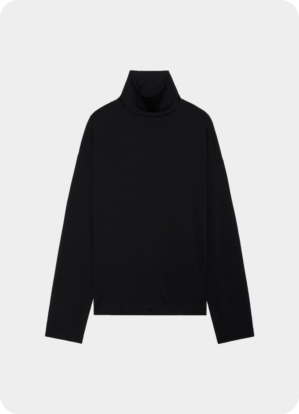 Long Sleeve Turtle Neck -Super 160’s Wool Washable Knit-[A25C10CS01C]