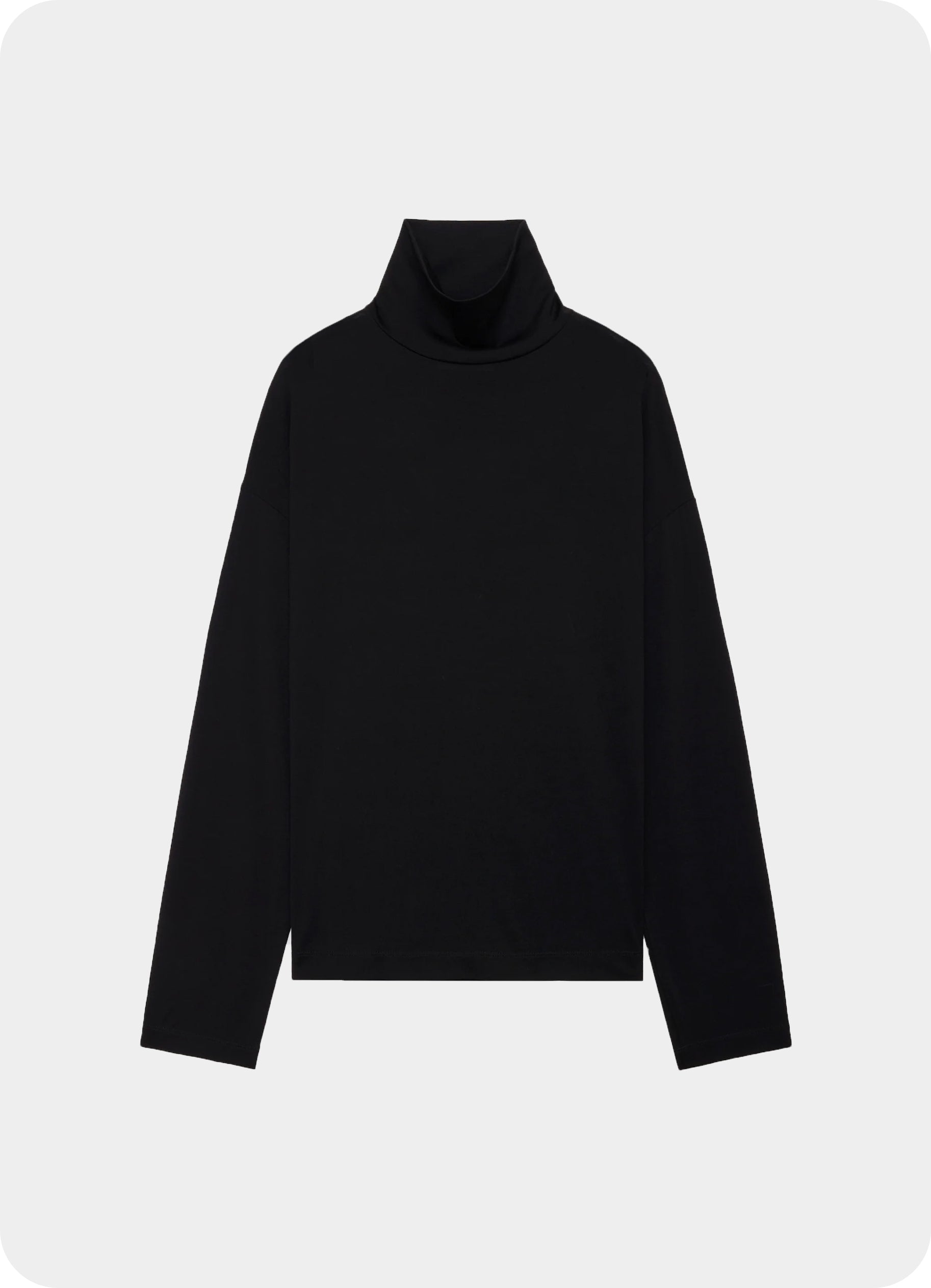 Long Sleeve Turtle Neck -Super 160’s Wool Washable Knit-[A25C10CS01C]