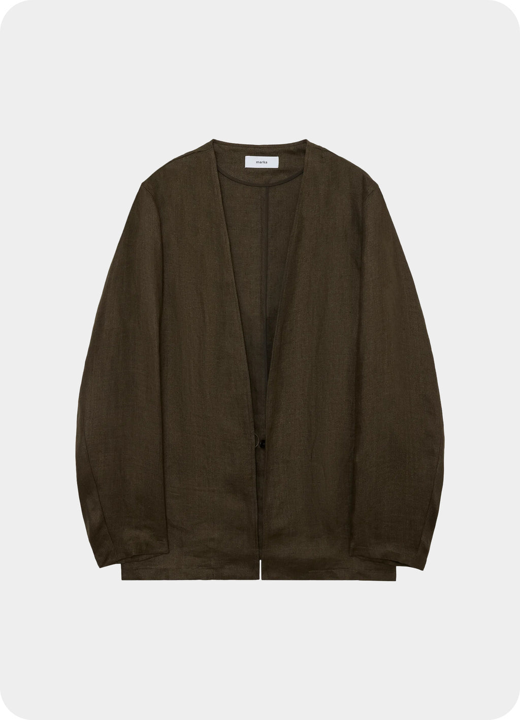 Minimalist Jacket -Linen Gauze Double Cloth-[M26B01JK01C]