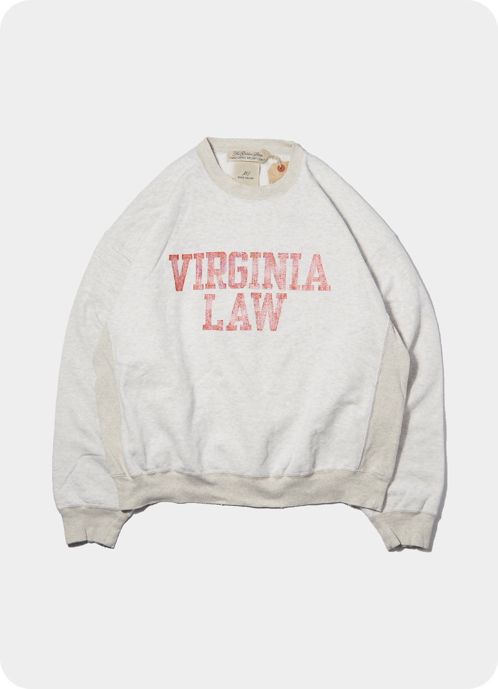 NEW SP加工3飛び裏毛クルー(VIRGINIA LAW)