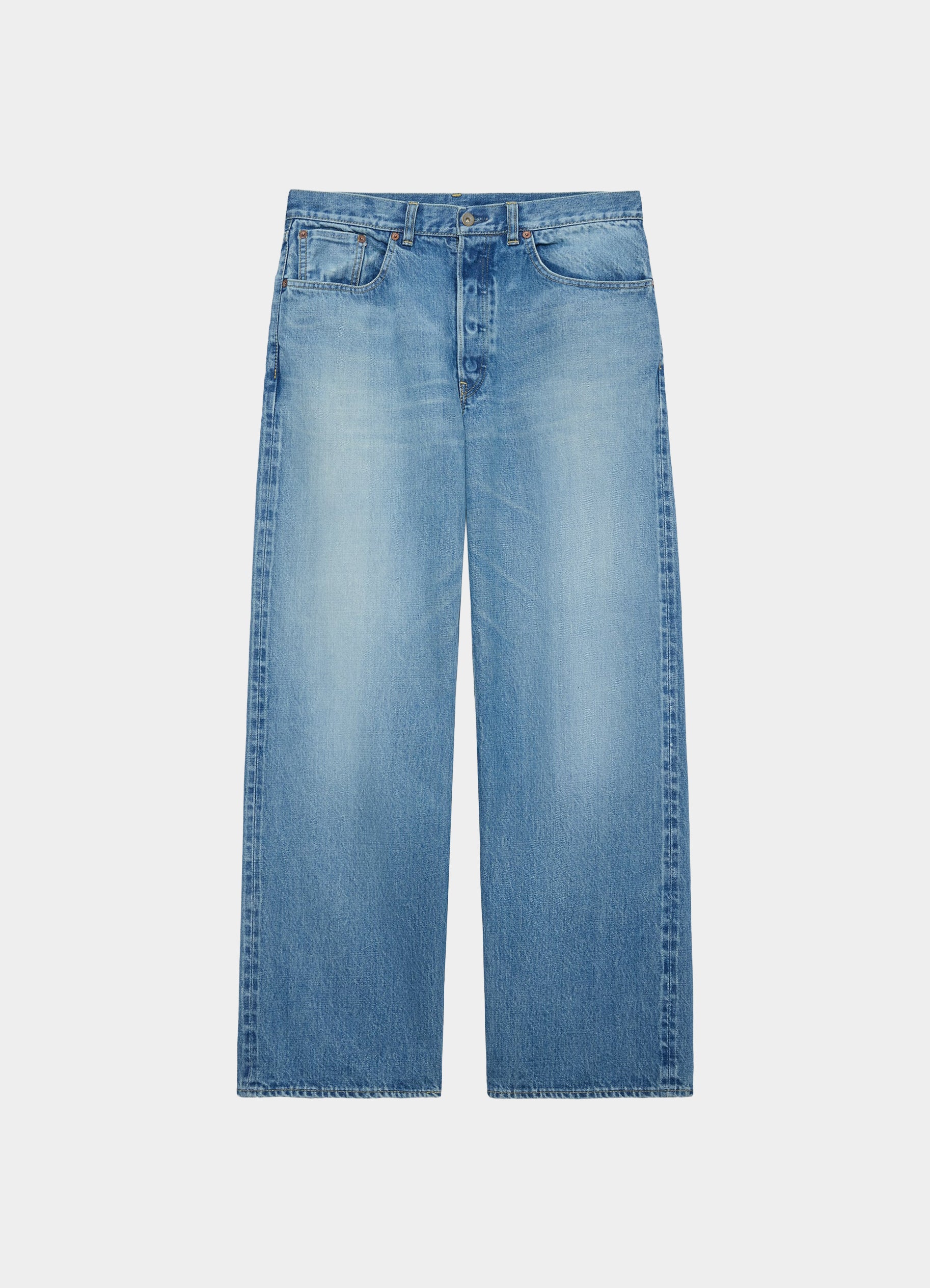 CYLINDER FIT JEANS -Organic Cotton 13.5oz Selvedge Denim-[M26C07PT11C]