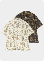 【size:S Only】Open Collar S/S Shirt [60425SU06-TP]