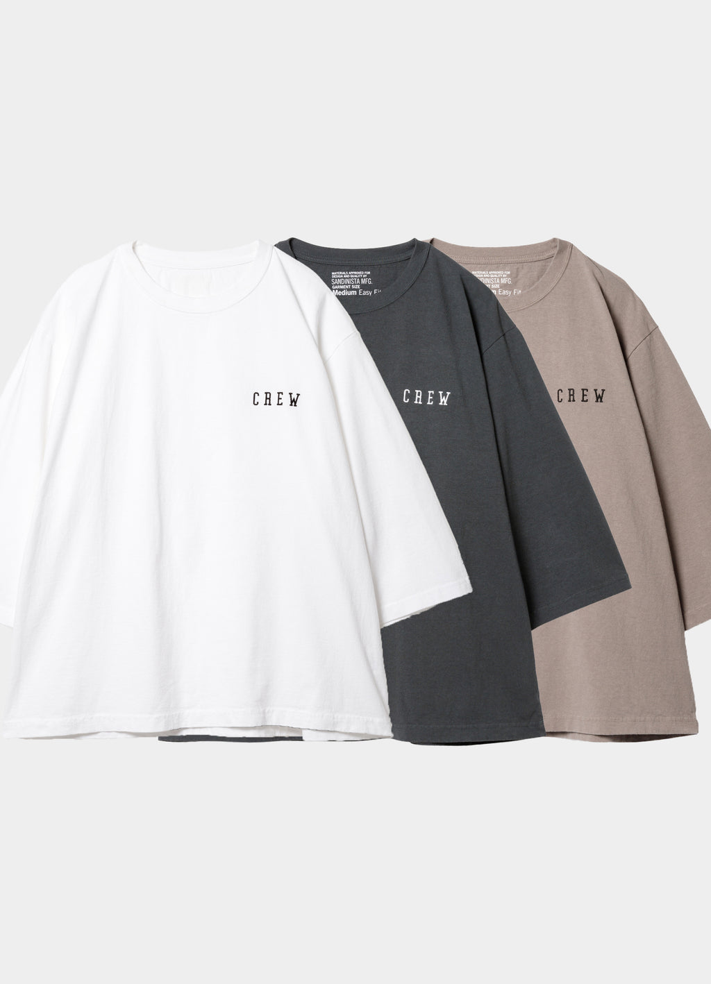American Cotton 'CREW' 3-Q-S Tee [60424SP12-TP]<SALE>