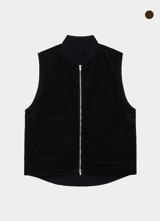 WORKERS VEST -オーガニックコットン8Wコーデュロイ-[M24C09BL01A]