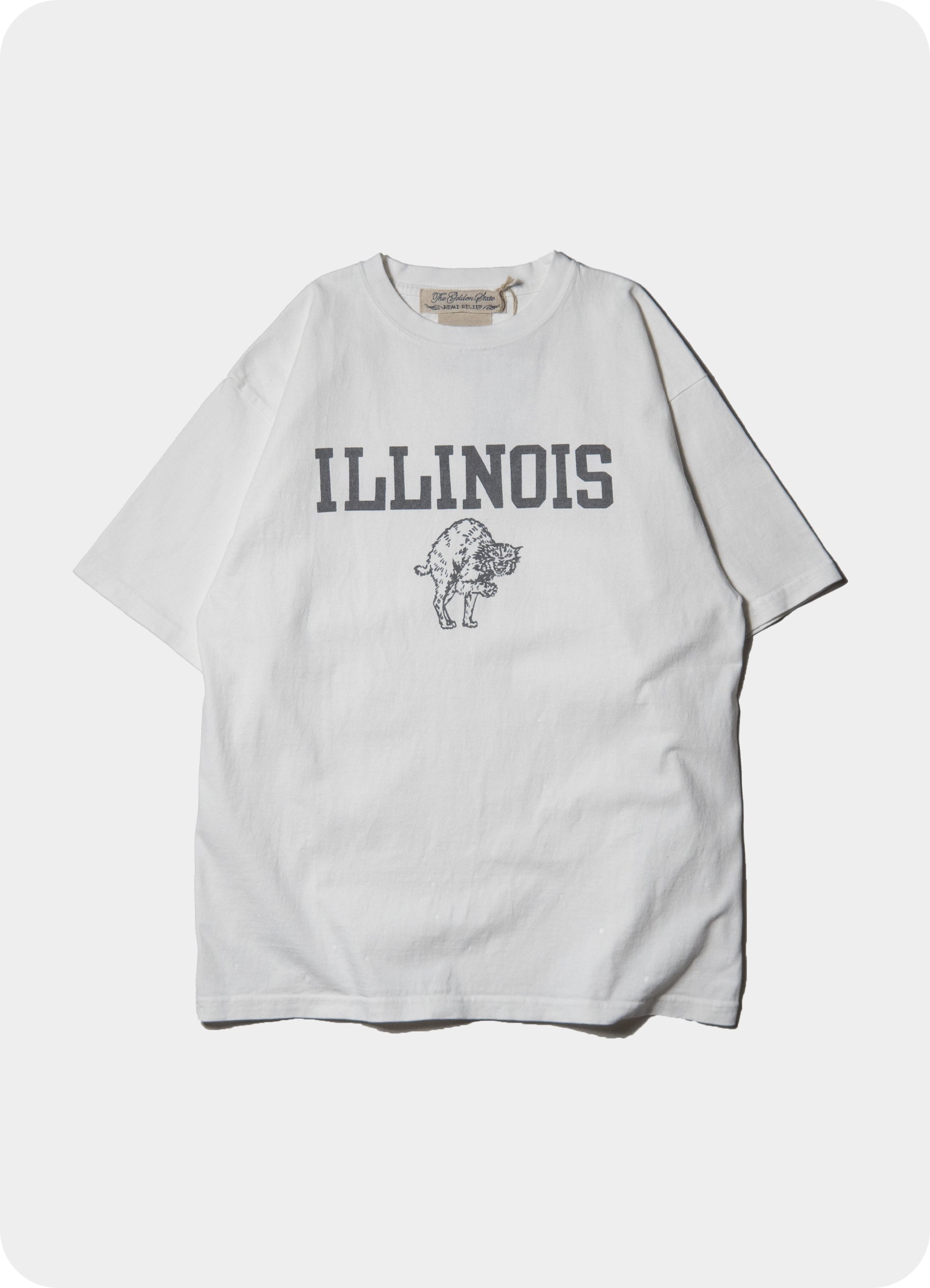 【size:S Only】SP加工 14/-天竺T(ILLINOIS)