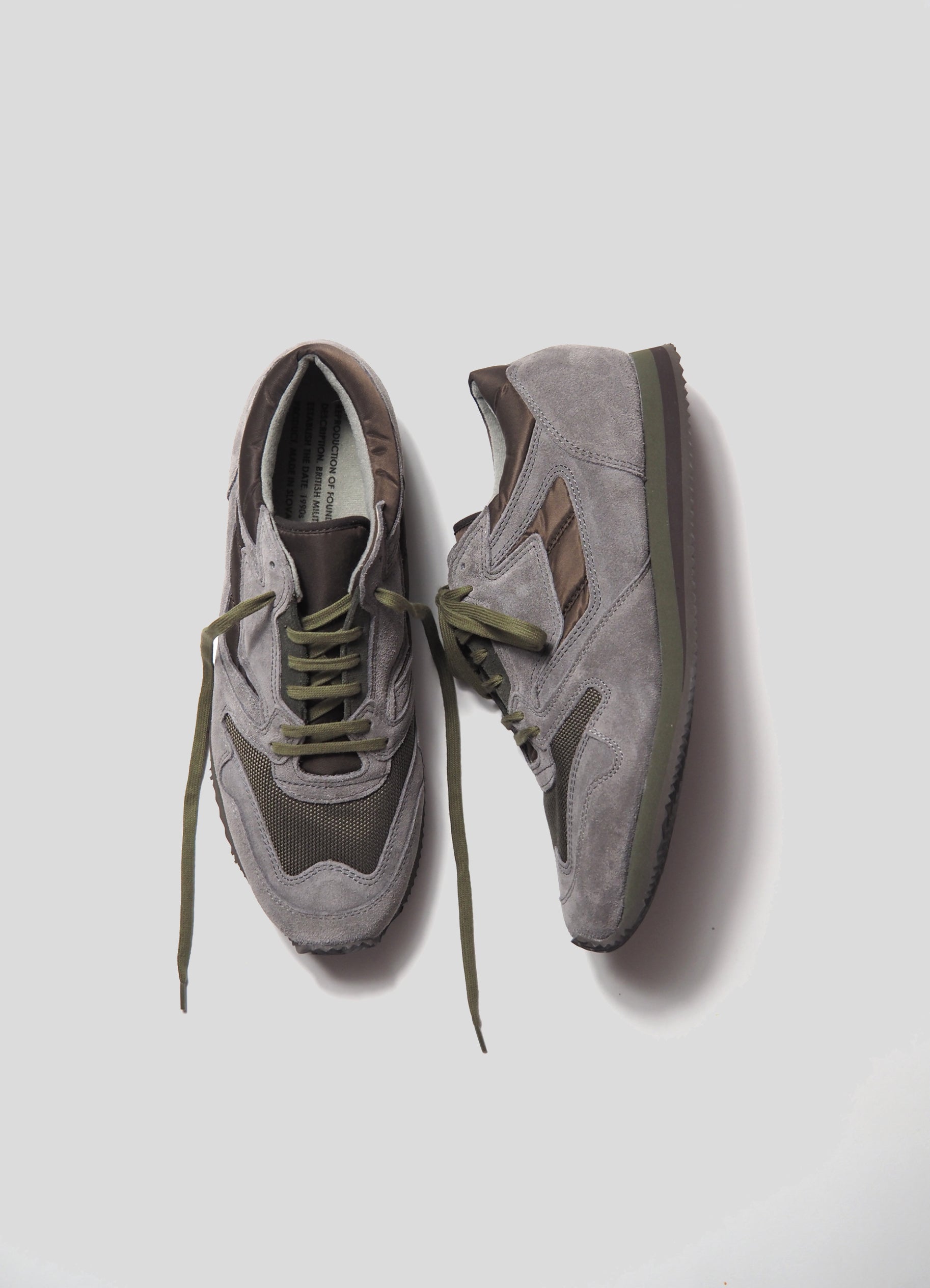 1800FS  BRITISH MIRITARY TRAINER -GREY/OLIVE