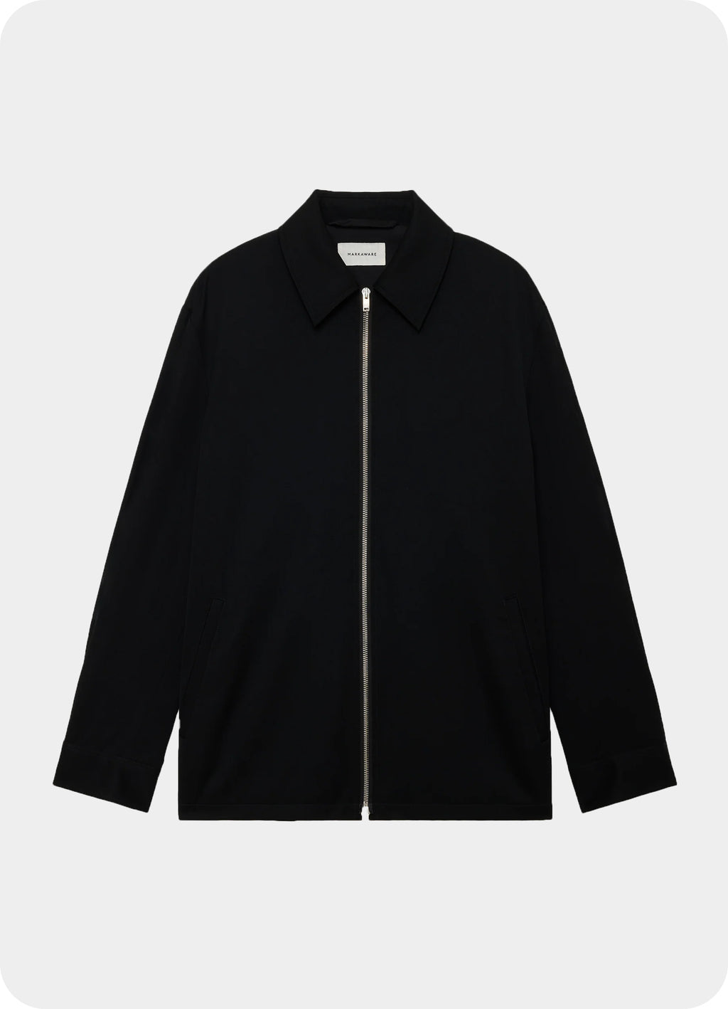 DRIVERS JACKET -SUPER 160's WOOL GABARDINE-[A25A09BL01C]<SALE>