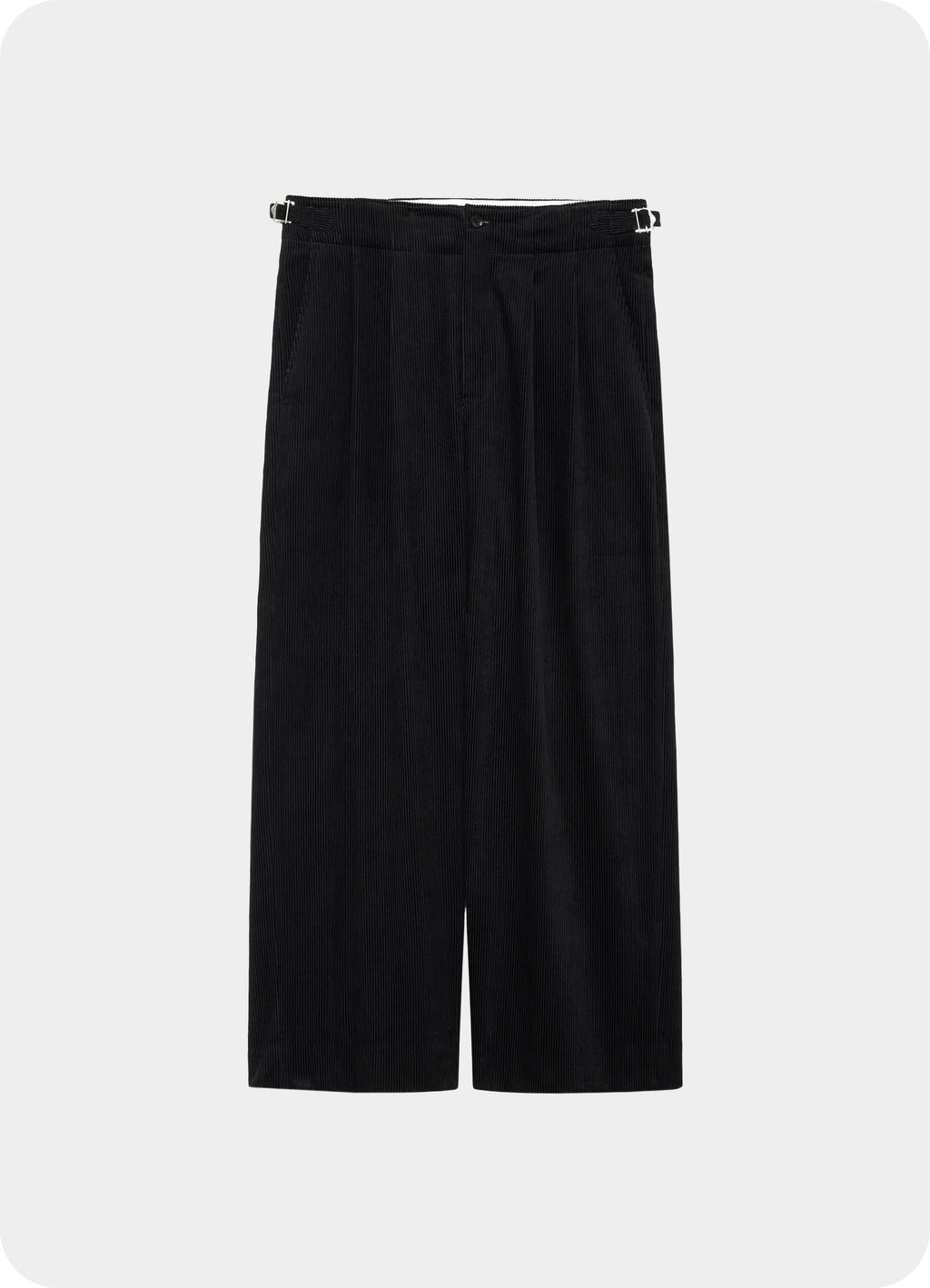 Two Tuck Military Trousers -Organic Cotton 8-Wale Corduroy-