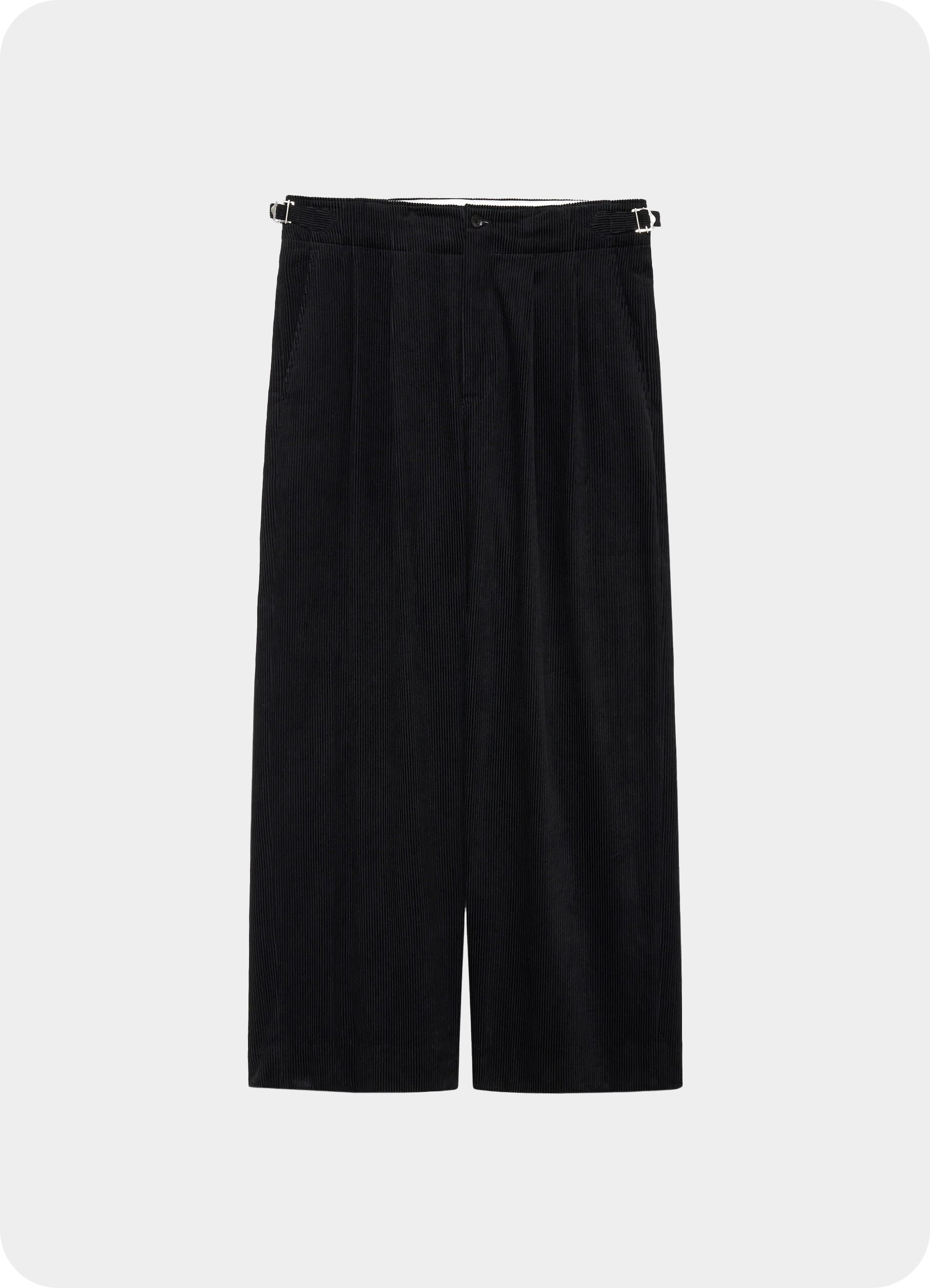 Two Tuck Military Trousers -Organic Cotton 8-Wale Corduroy-