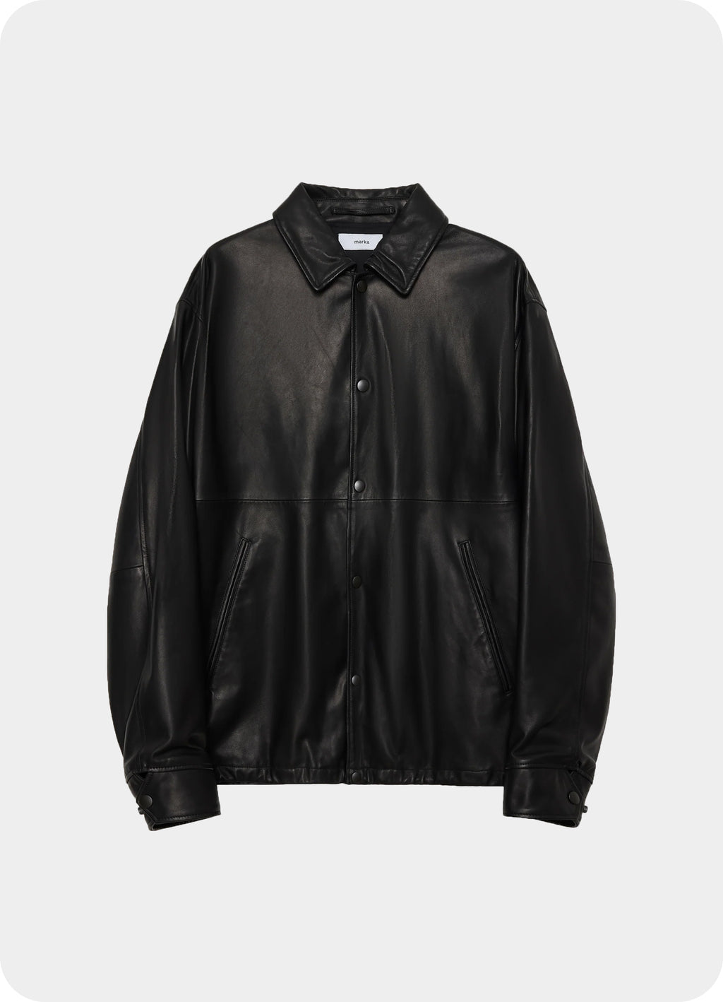 LEATHER COACH JACKET -SHEEP LEATHER- M26A02BL01C