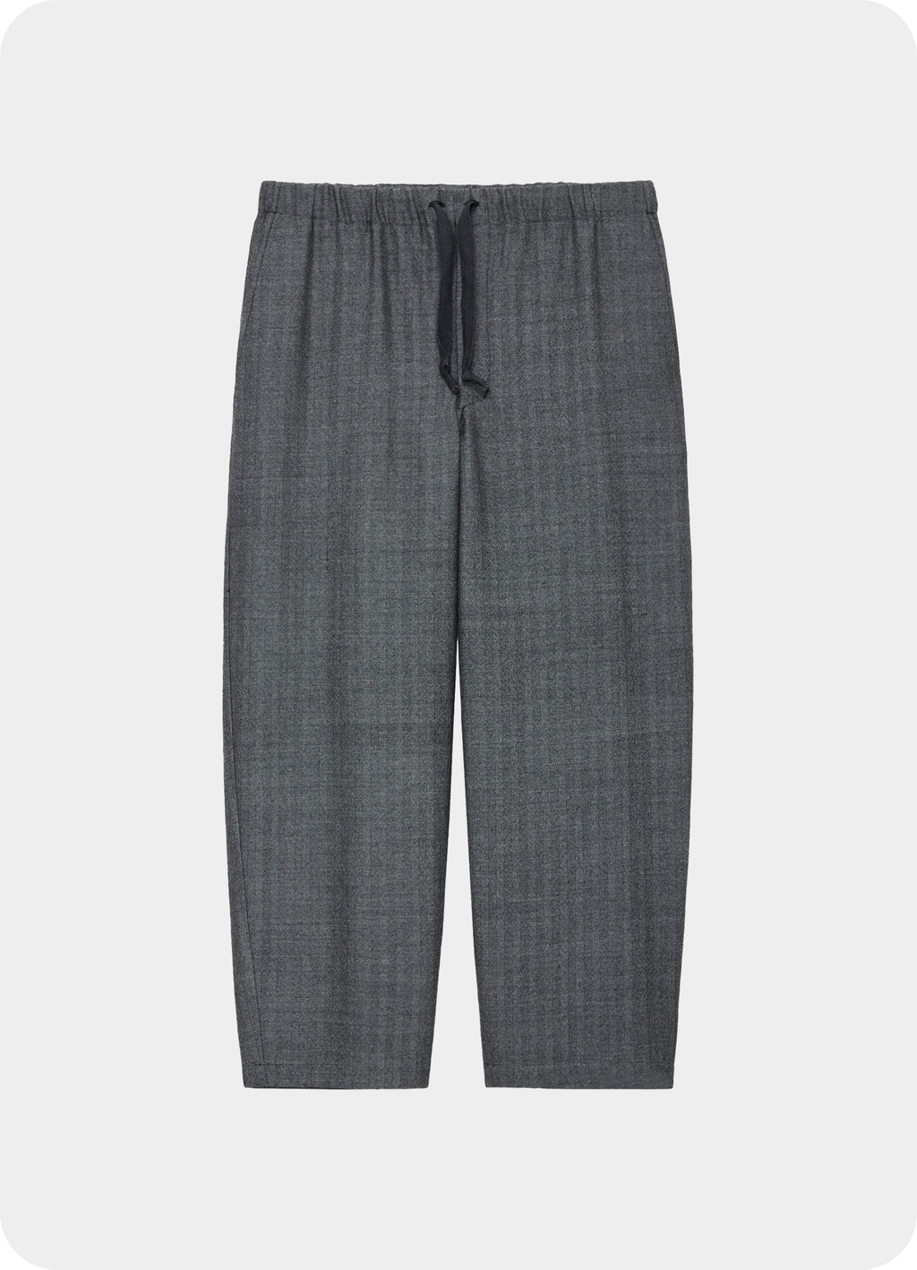Cocoon Wide Easy Pants -Tumbled Wool Serge-