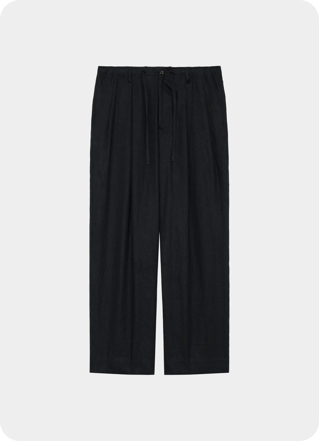 Double Pleated Easy Trousers -Hemp Shirting-[A26A22PT02C]