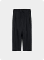 Double Pleated Easy Trousers -Hemp Shirting-[A26A22PT02C]