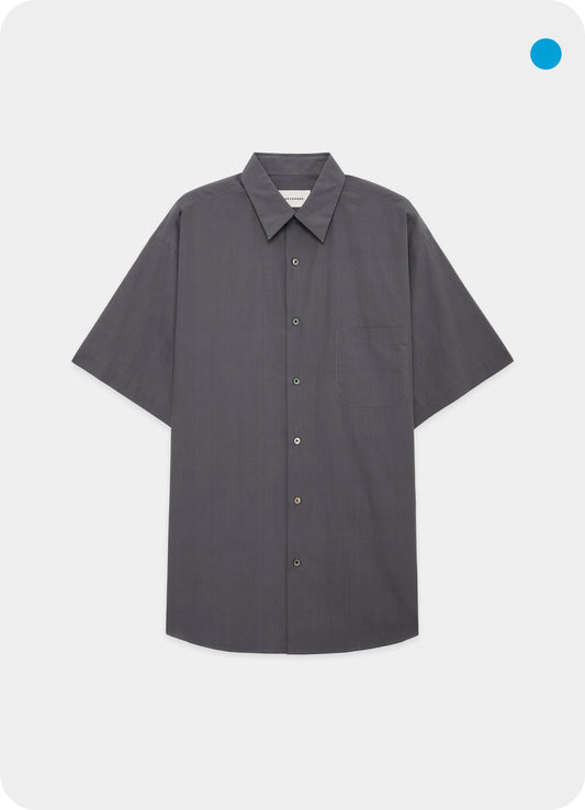 COMFORT FIT S/S SHIRT -ORGANIC GIZA TYPEWRITER-[A25B01SH02B]