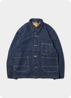 9.5oz ネップDENIM カバーオール