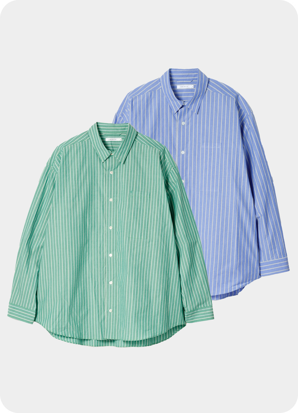 Stripe Oversized Pocket Shirt [60425PS06-TP]<SALE>