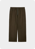 Wide Cylinder Fit Easy Pants -Linen Gauze Double Cloth-[M26B01PT01C]