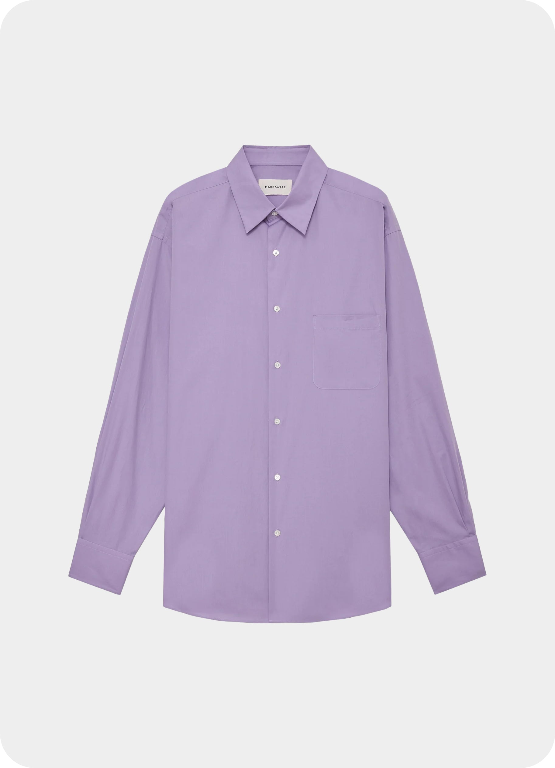 COMFORT FIT SHIRT -Peruvian Pima Poplin-[A25C02SH01C]