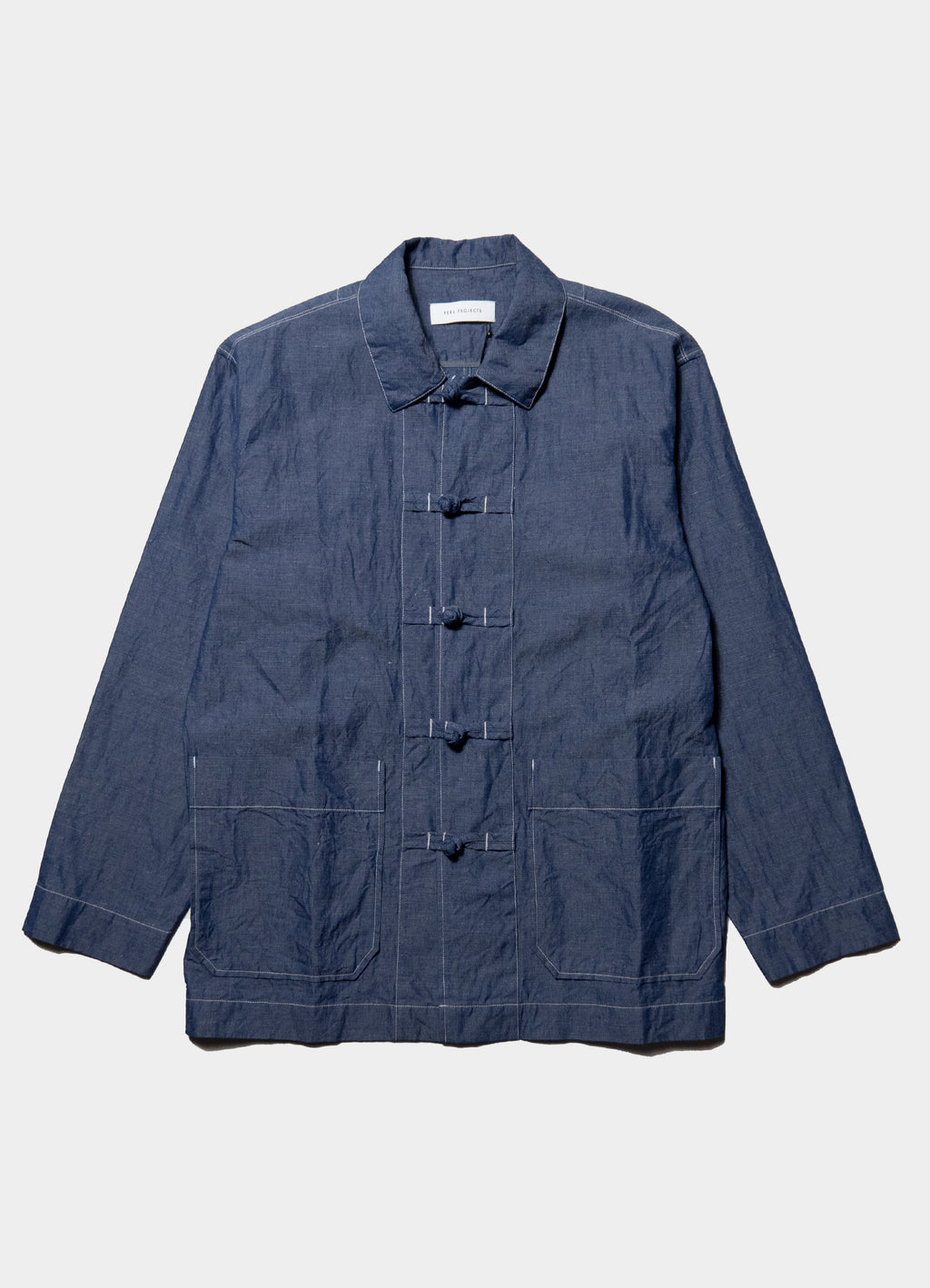 BLANCHE KNOT JACKET “LINEN CHABRAY”  [24SP-16021LN]<SALE>