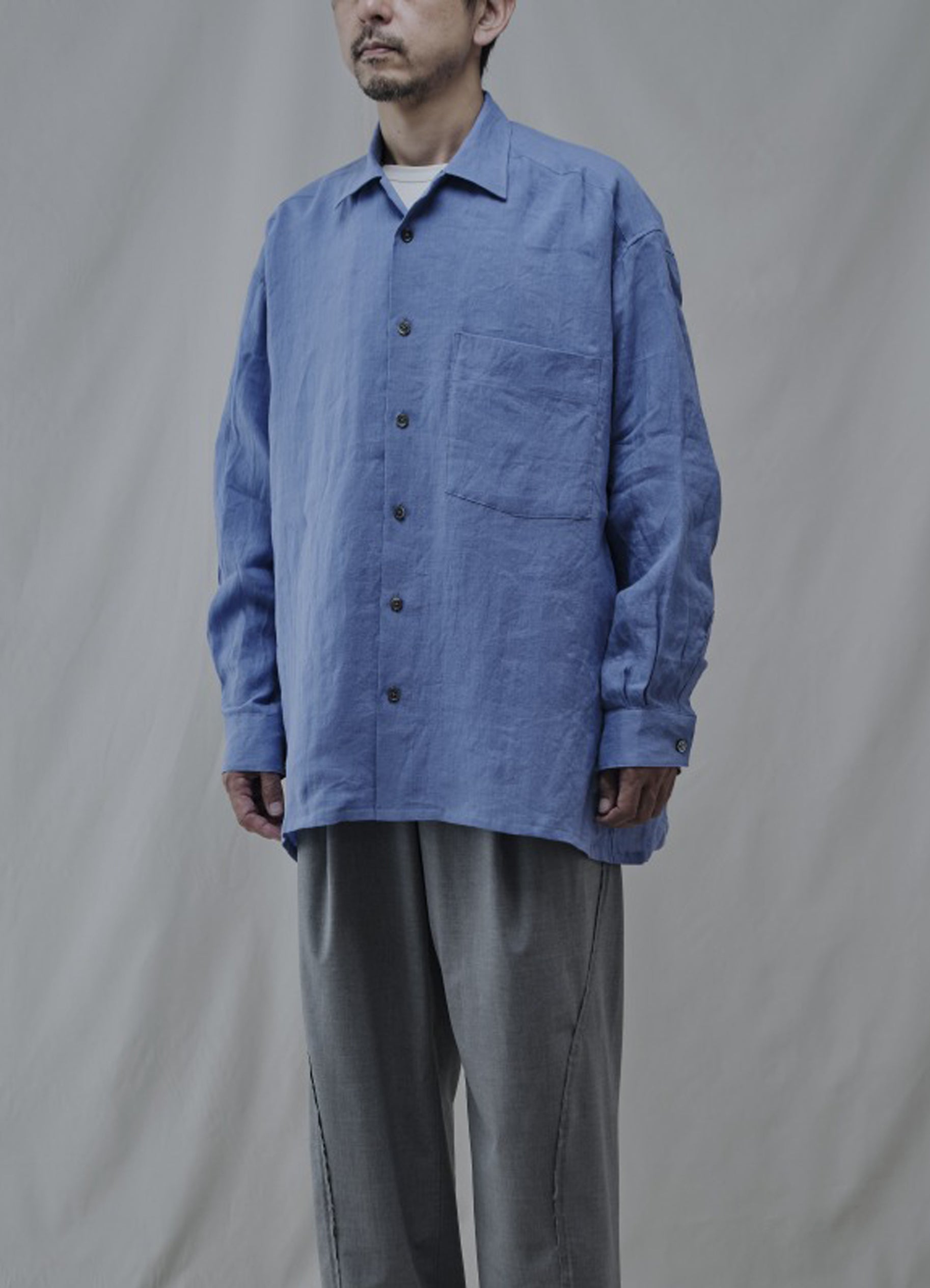VICTOR L/S WIDE FIT SHIRTS "SOLID"