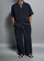 Open Collar Short Sleeve Shirts